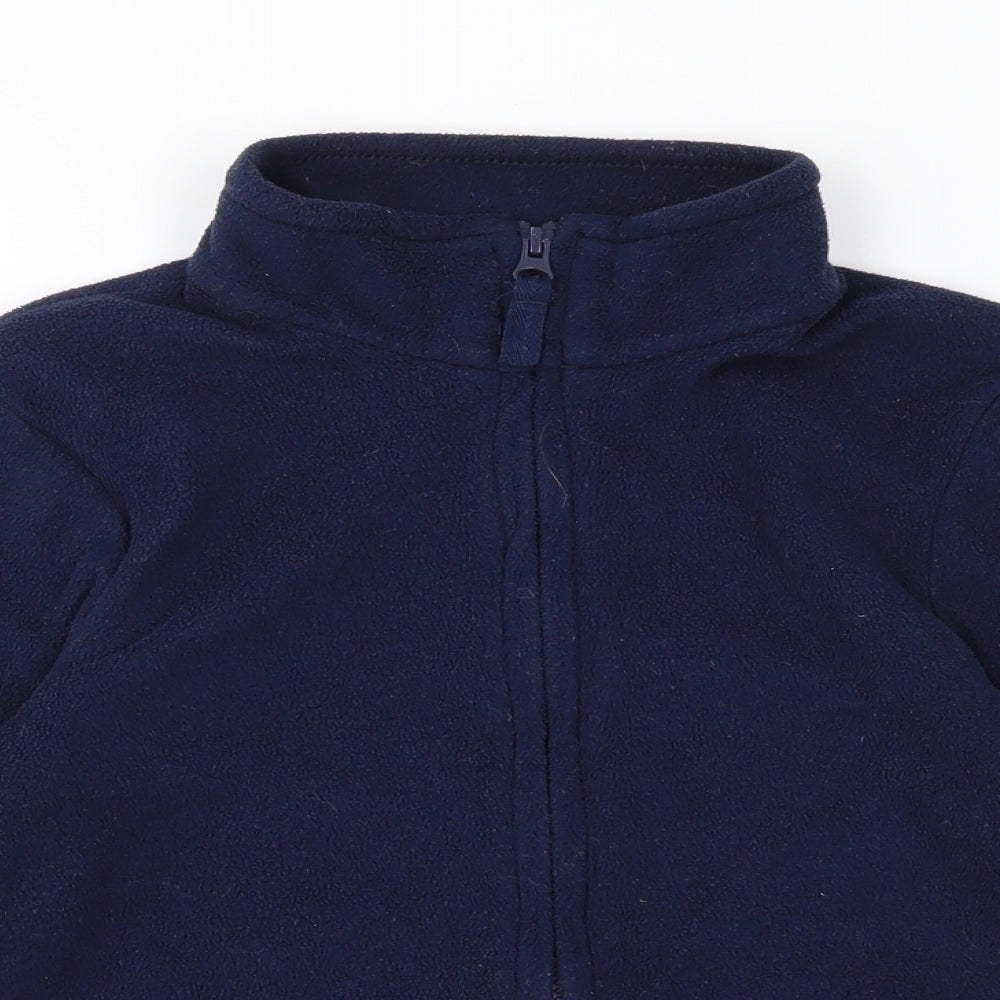 TU Boys Blue  Fleece Full Zip Sweatshirt Size 7 Years