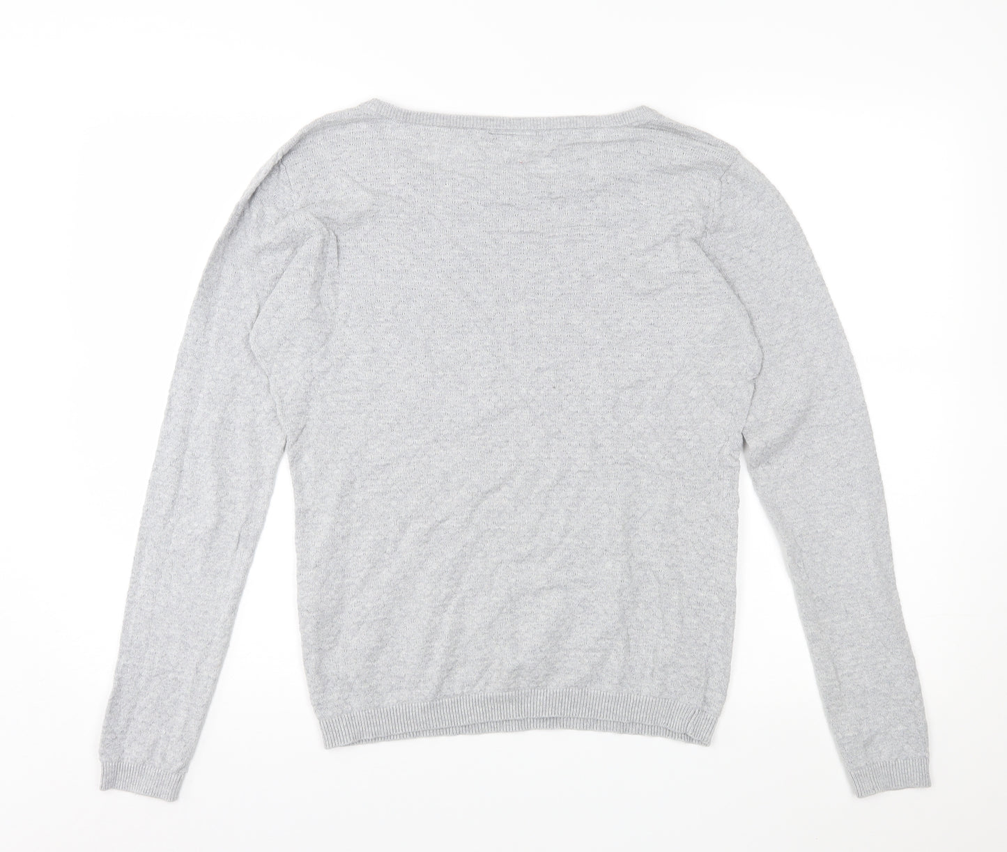 VERO MODA Womens Grey  Knit Pullover Jumper Size 12