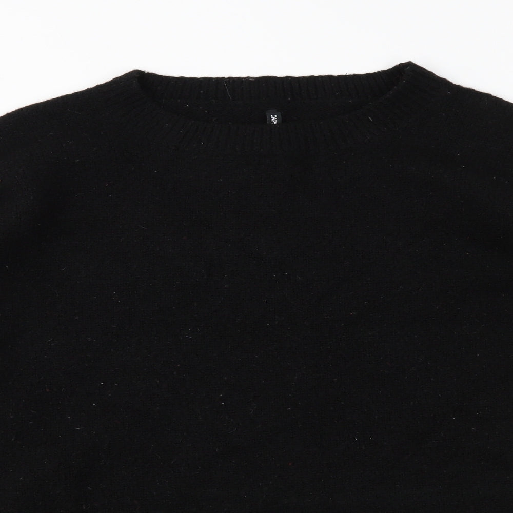 CAPSULE Womens Black  Knit Pullover Jumper Size 16