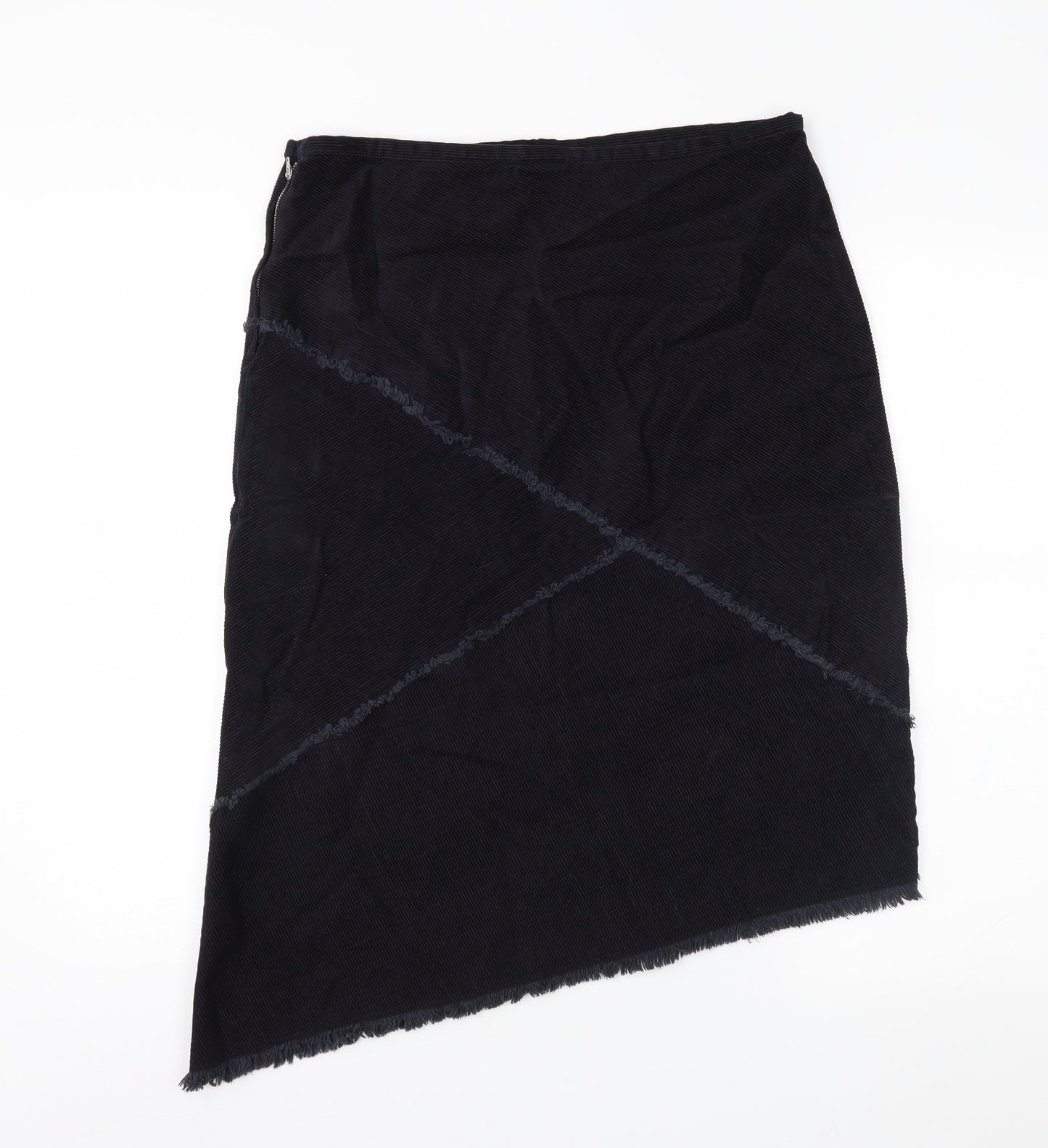 AL Womens Black  Denim A-Line Skirt Size 12