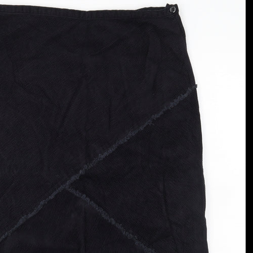 AL Womens Black  Denim A-Line Skirt Size 12
