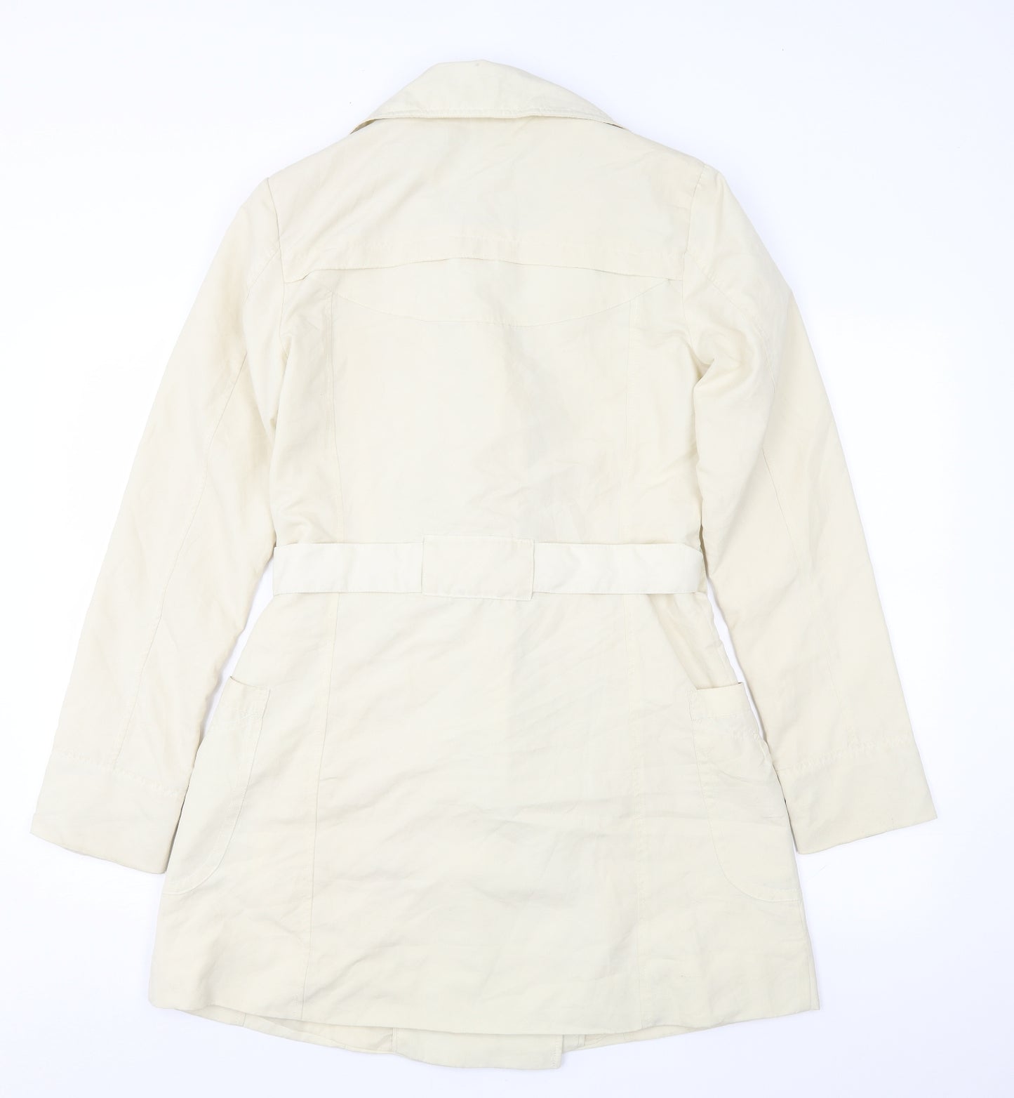 VERO MODA Womens Ivory   Overcoat Coat Size M