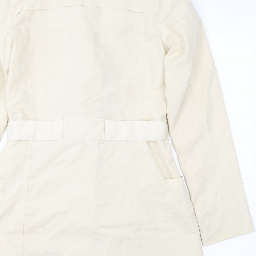 VERO MODA Womens Ivory   Overcoat Coat Size M