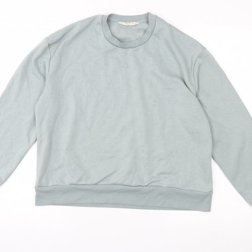 Primark Womens Blue  Jersey Pullover Sweatshirt Size 10