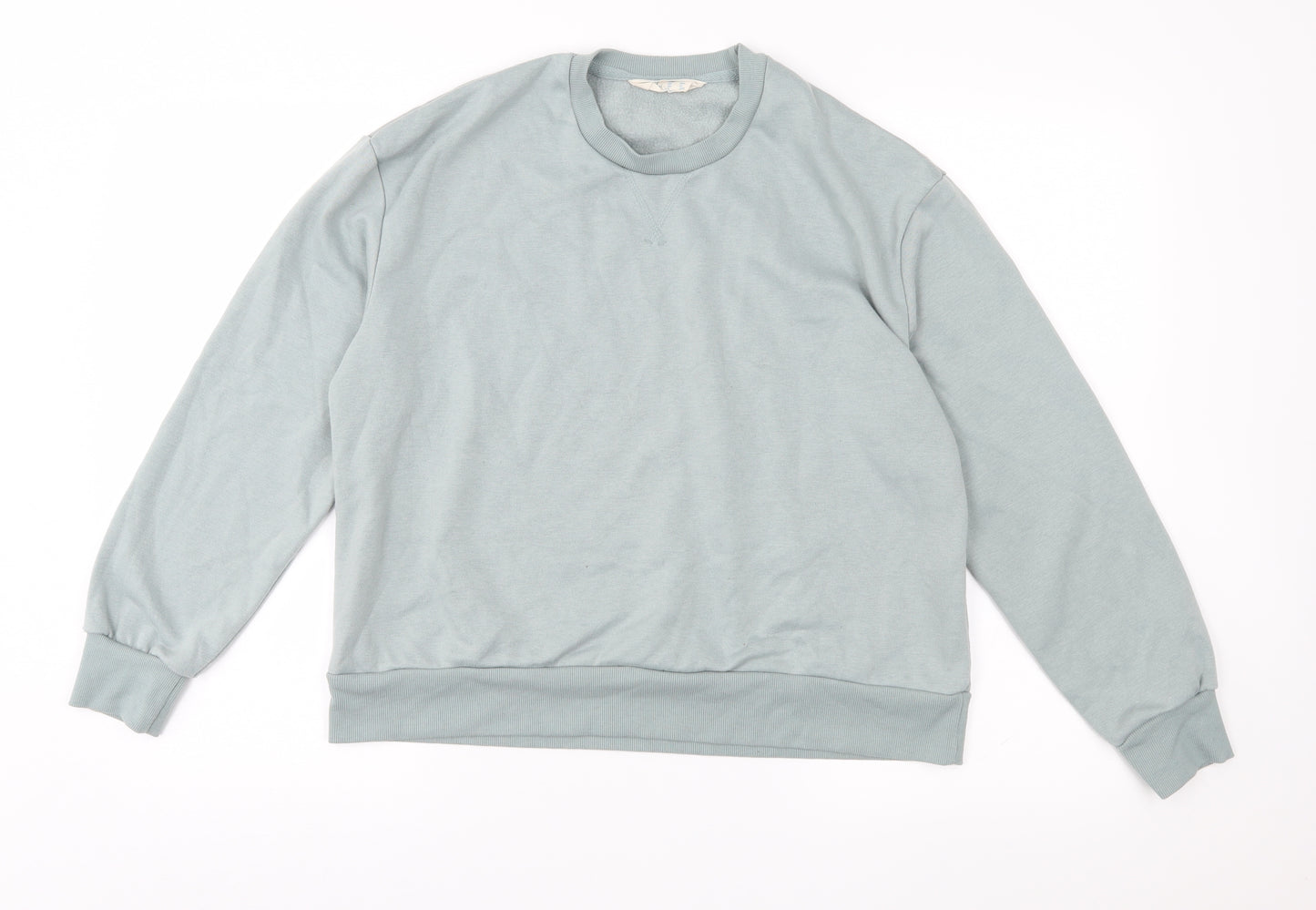 Primark Womens Blue  Jersey Pullover Sweatshirt Size 10
