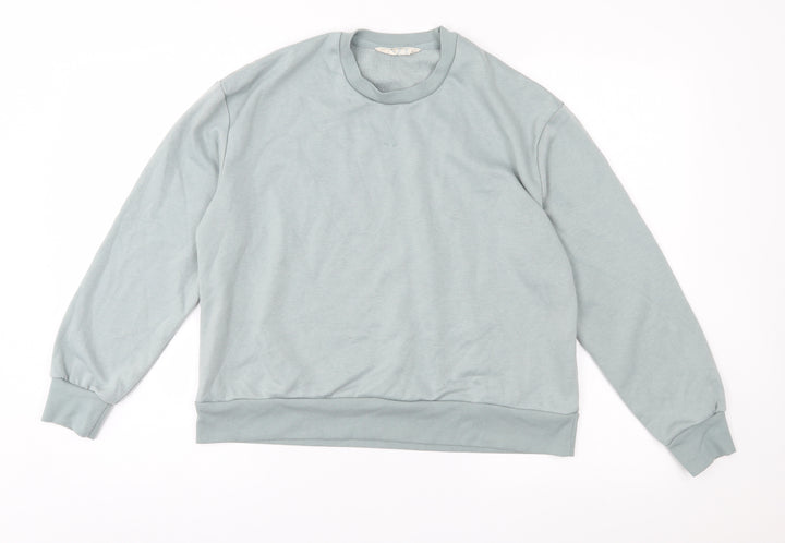 Primark Womens Blue  Jersey Pullover Sweatshirt Size 10