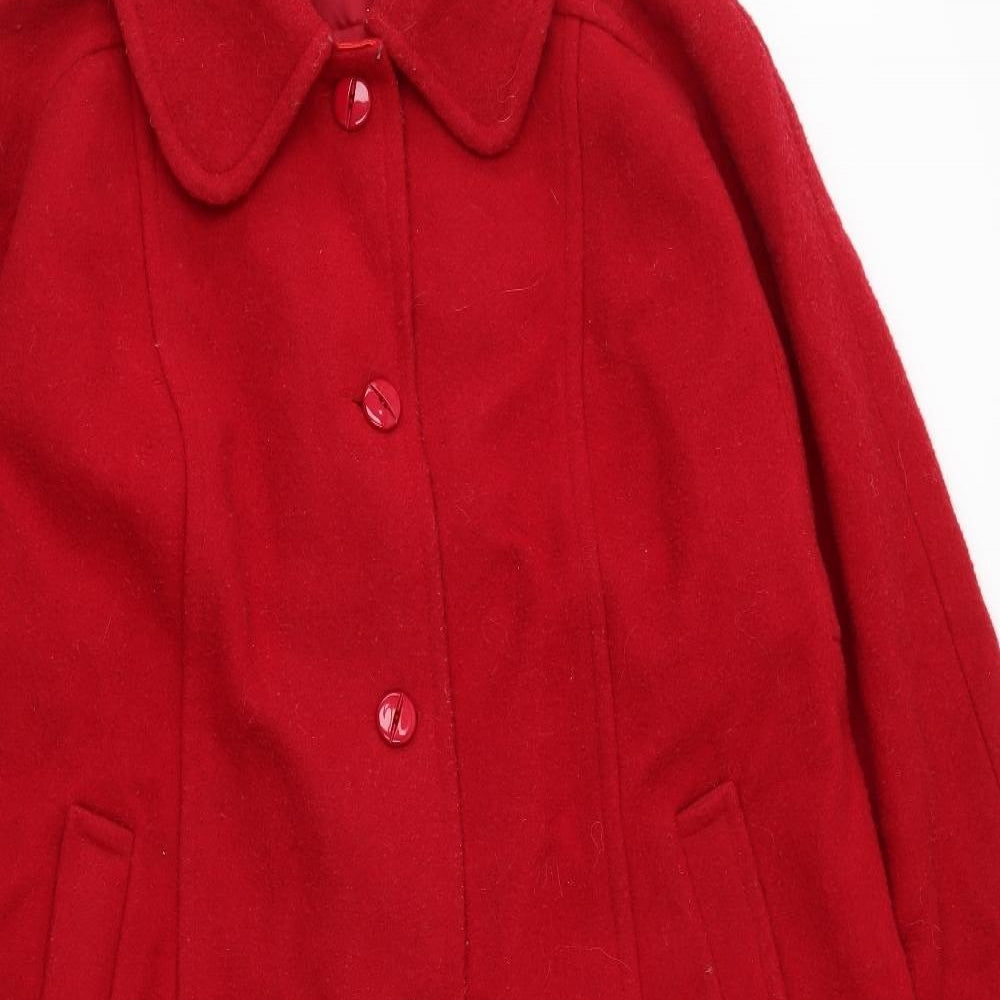 Evans Womens Red   Overcoat Coat Size 22