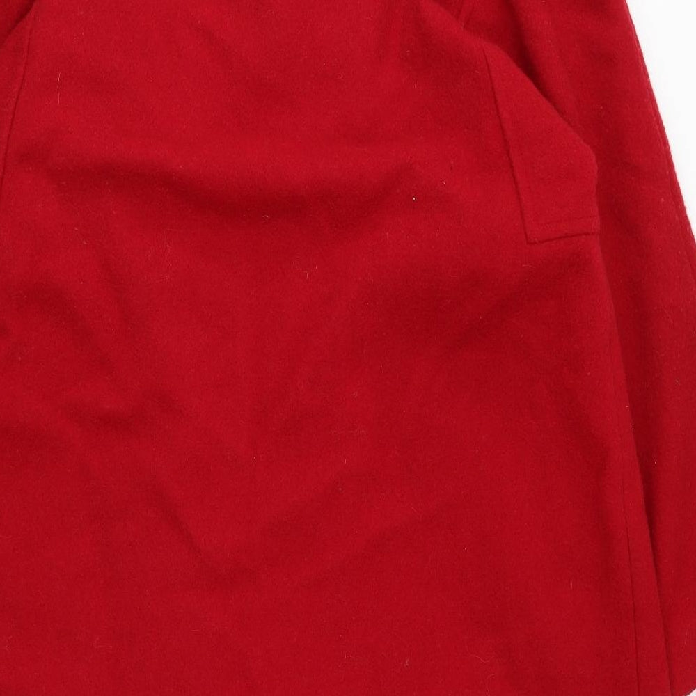 Evans Womens Red   Overcoat Coat Size 22
