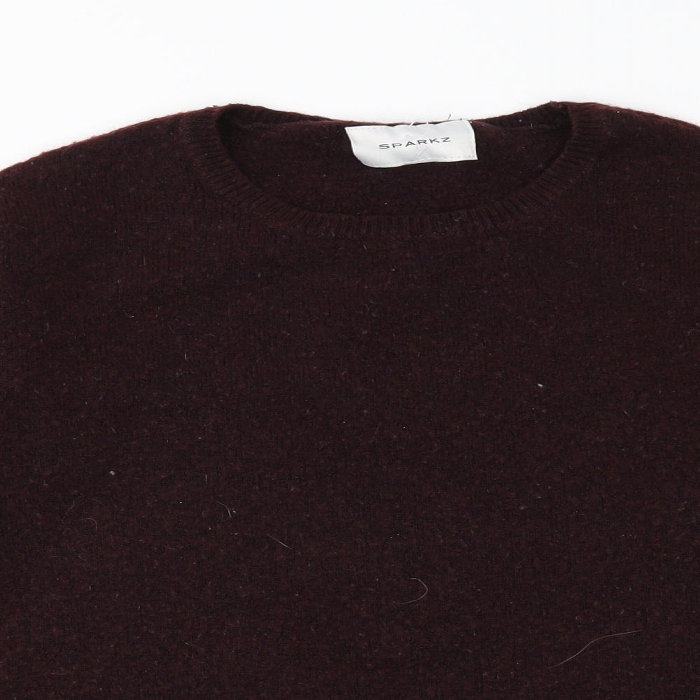 Sparkz Mens Red  Knit Pullover Jumper Size XS
