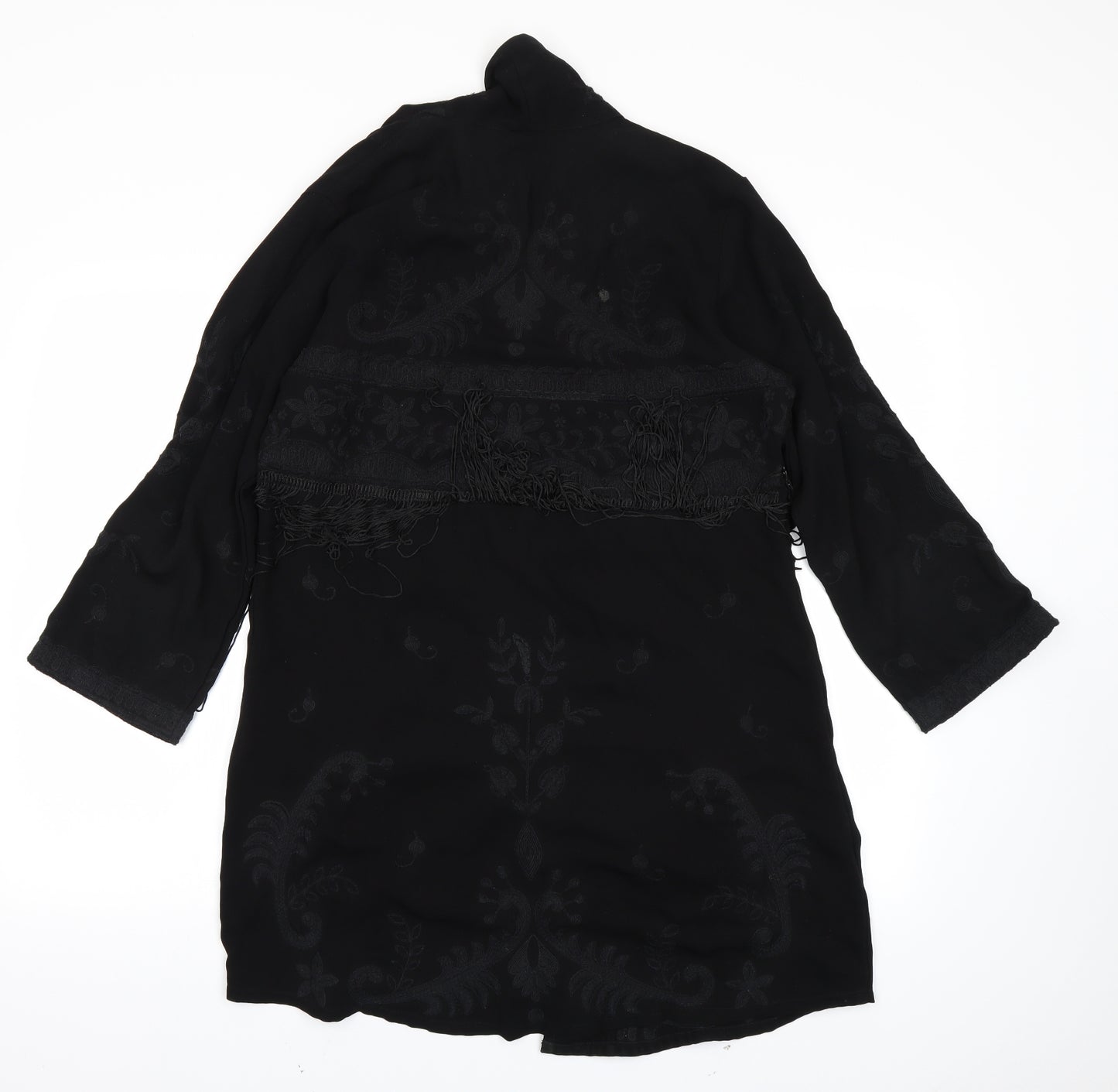 Topshop Womens Black Paisley  Jacket  Size 10