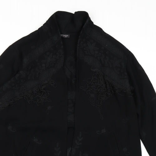 Topshop Womens Black Paisley  Jacket  Size 10