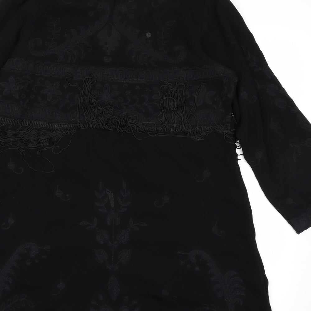 Topshop Womens Black Paisley  Jacket  Size 10
