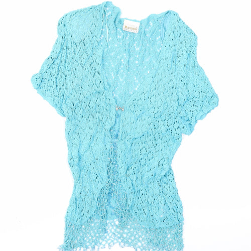 Roman Womens Blue  Knit Cardigan Jumper Size L