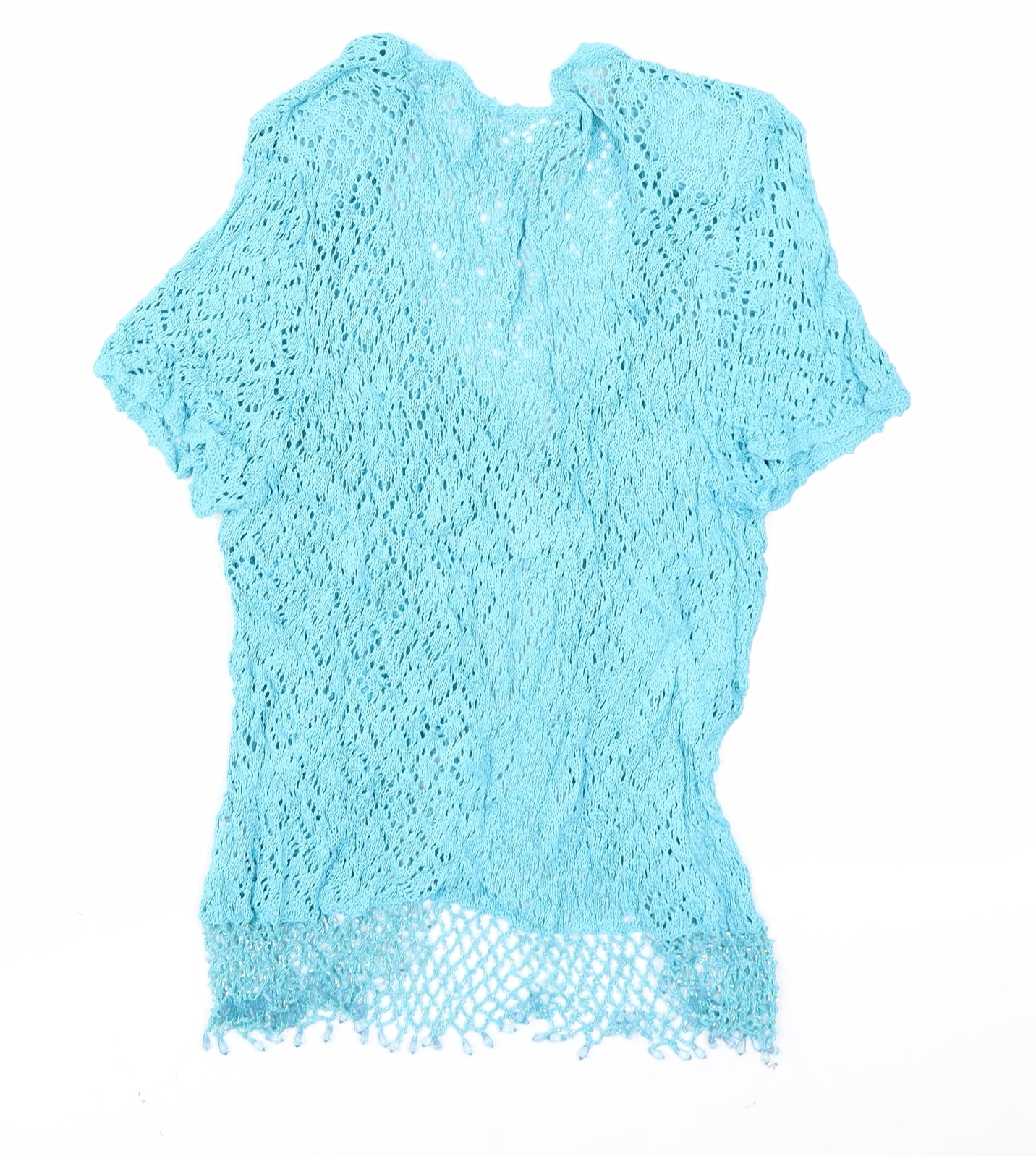 Roman Womens Blue  Knit Cardigan Jumper Size L