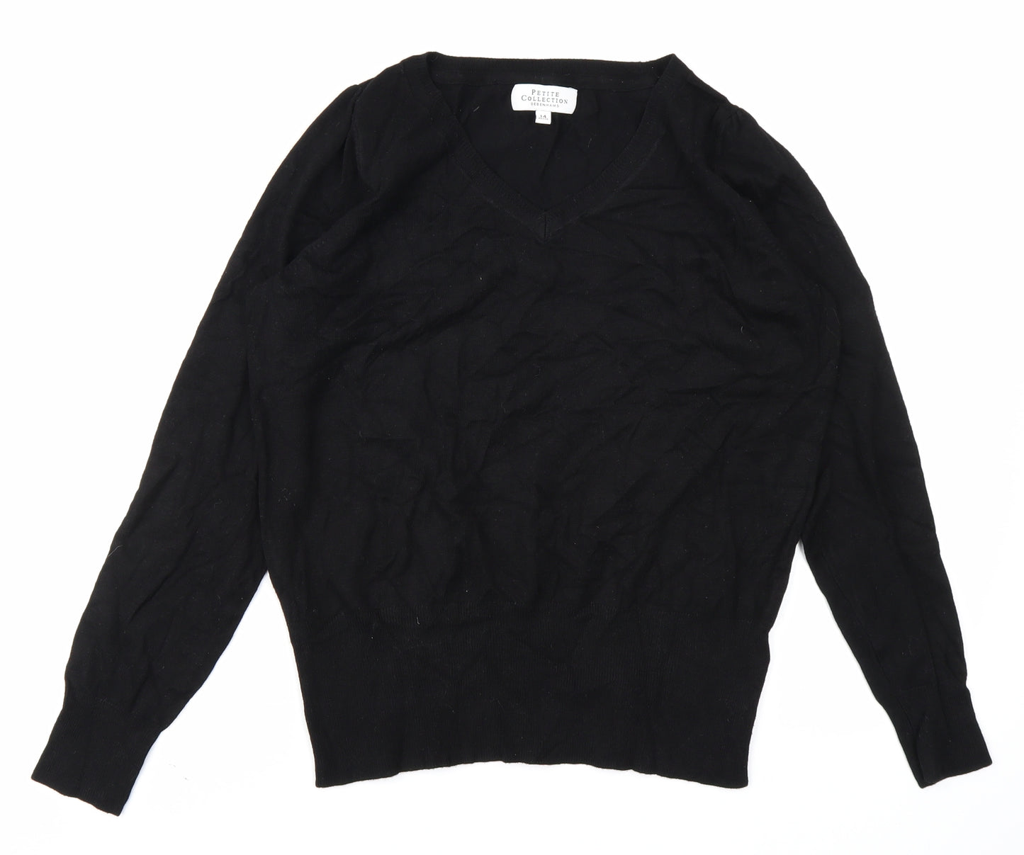 Debenhams Womens Black   Pullover Jumper Size 14