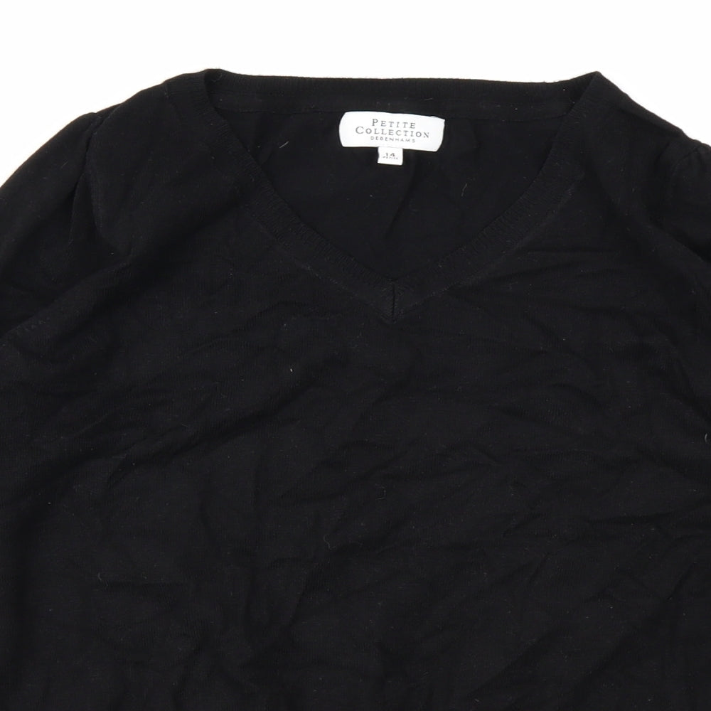 Debenhams Womens Black   Pullover Jumper Size 14