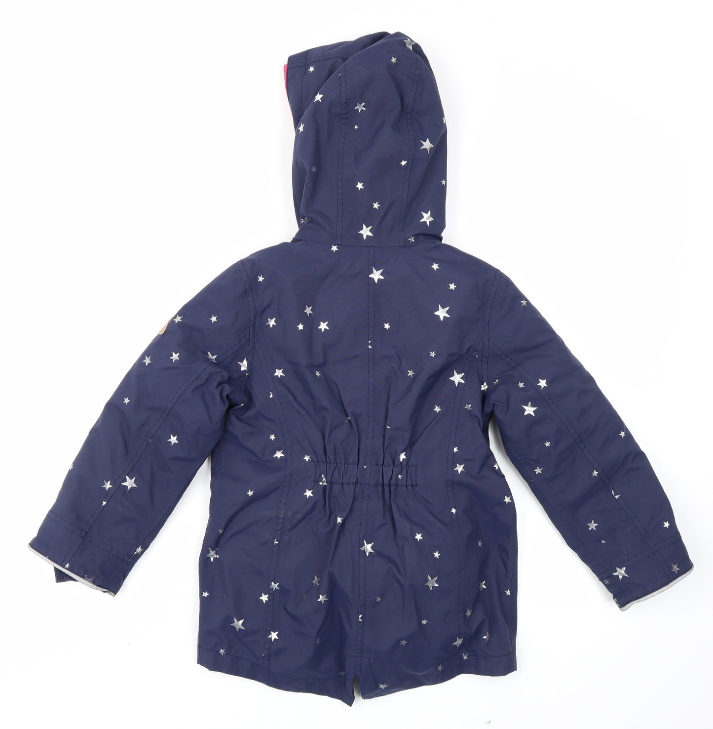 Joules Girls Blue   Parka Coat Size 7 Years