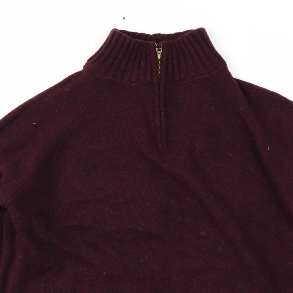 Howick Mens Purple  Knit Pullover Jumper Size XL
