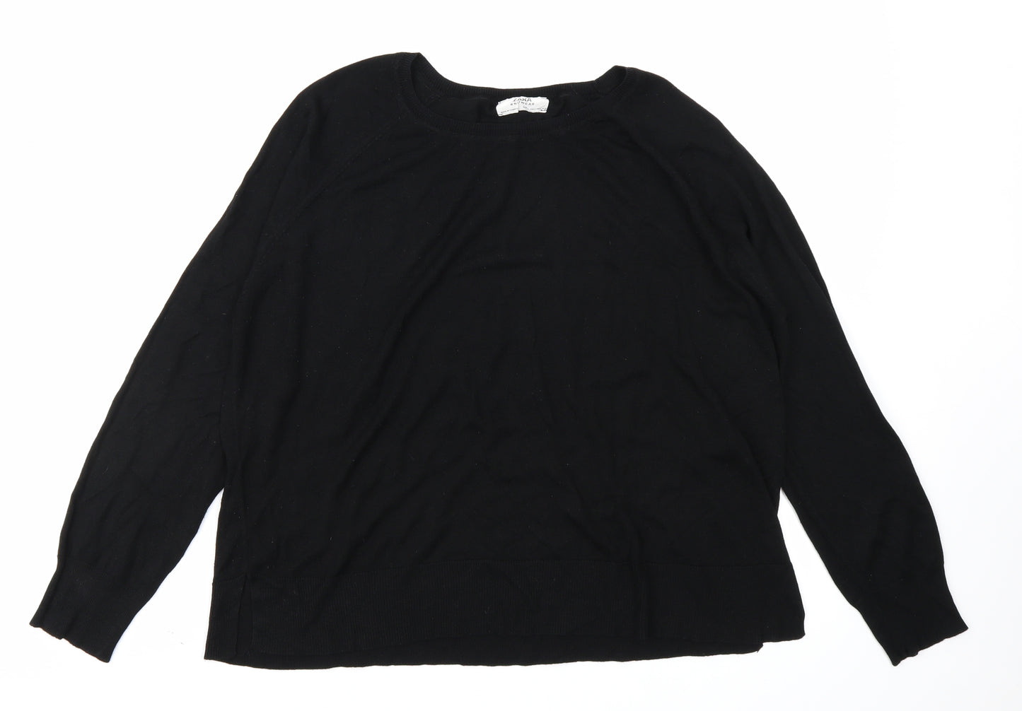 Zara Womens Black   Pullover Jumper Size L