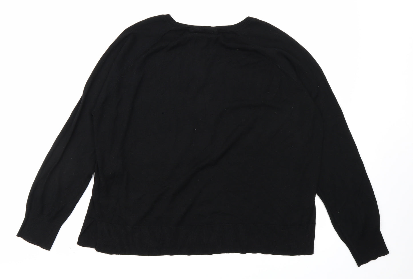 Zara Womens Black   Pullover Jumper Size L