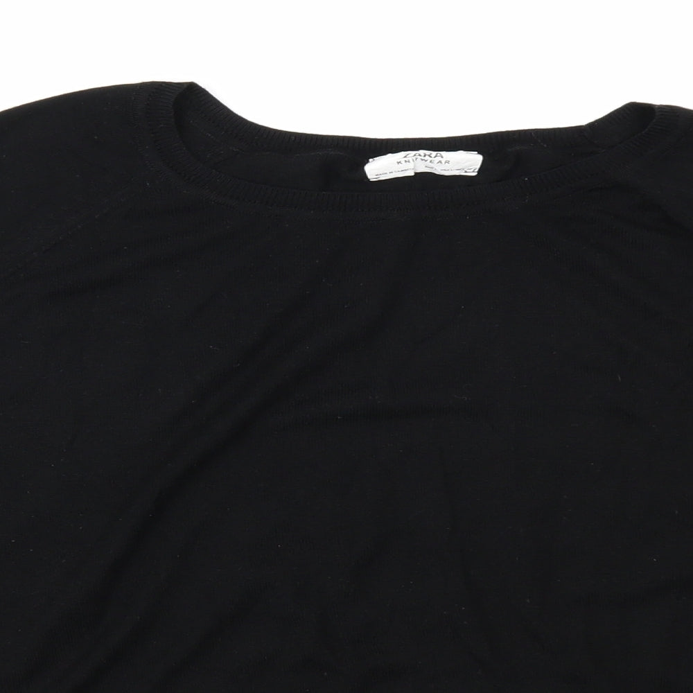 Zara Womens Black   Pullover Jumper Size L