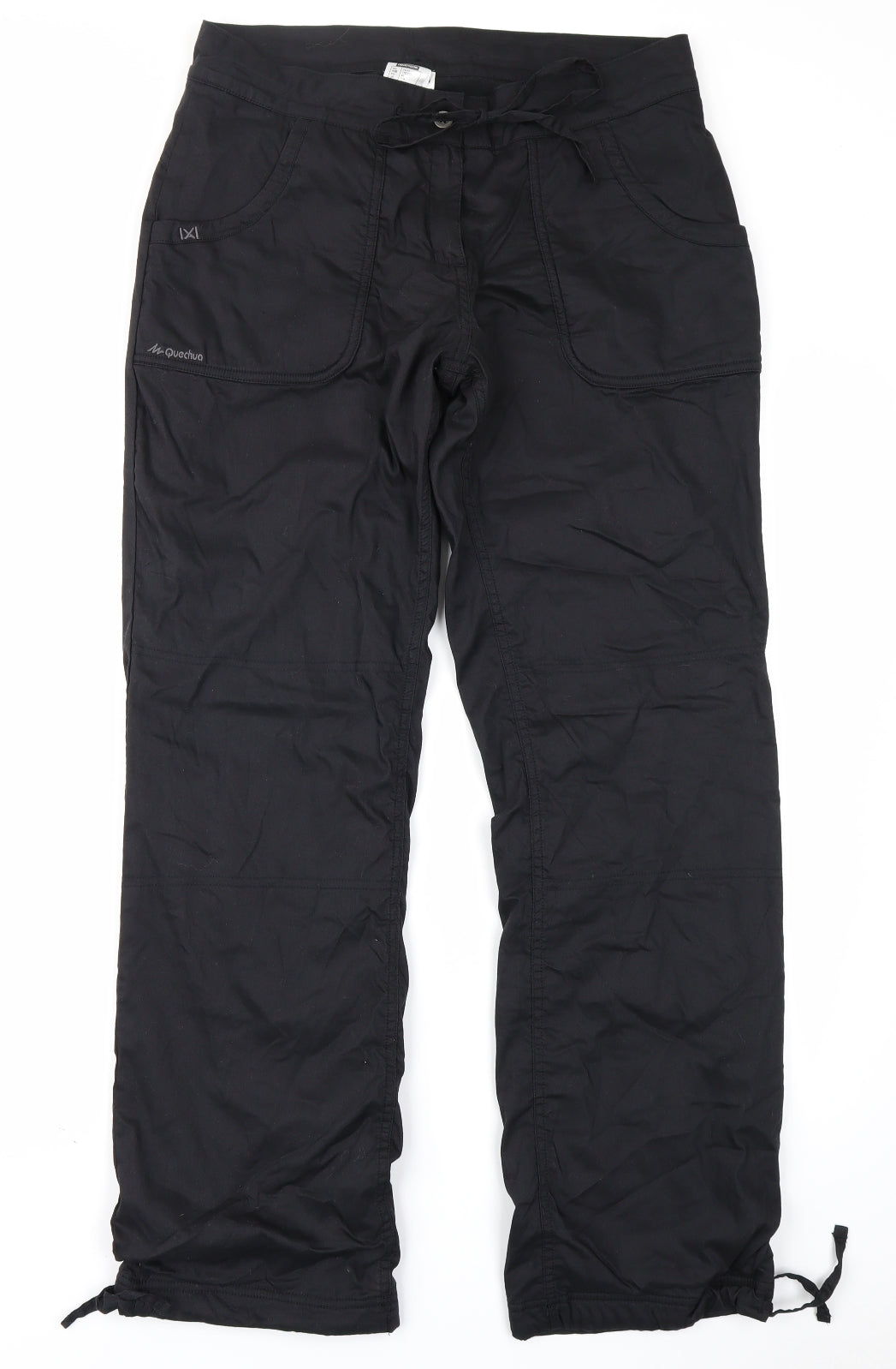 DECATHLON Womens Black   Rain Trousers Trousers Size 14 L29 in
