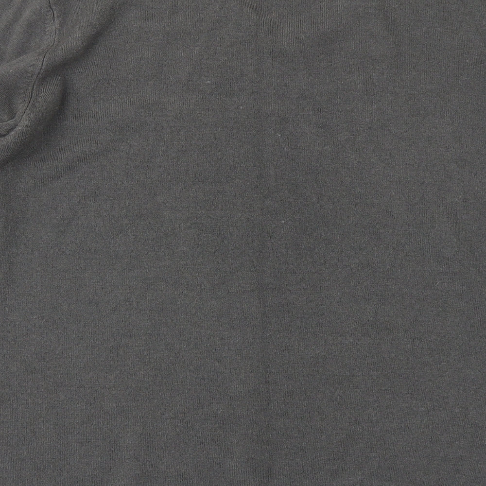 M&S Mens Grey  Knit Pullover Jumper Size L