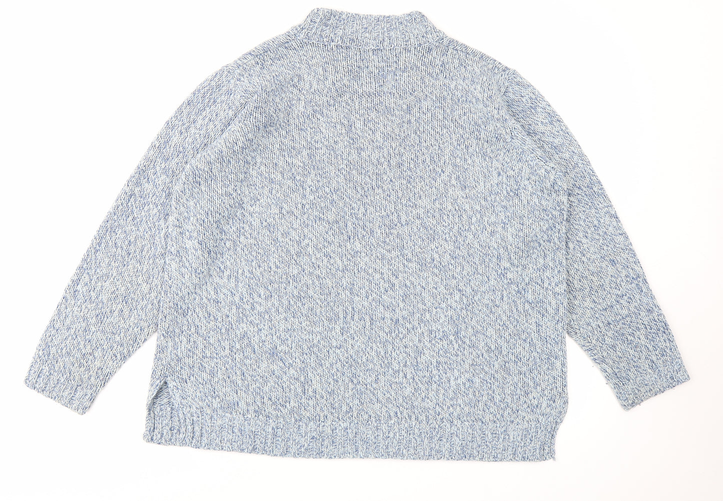 Balsamik Womens Blue  Knit Pullover Jumper Size 22