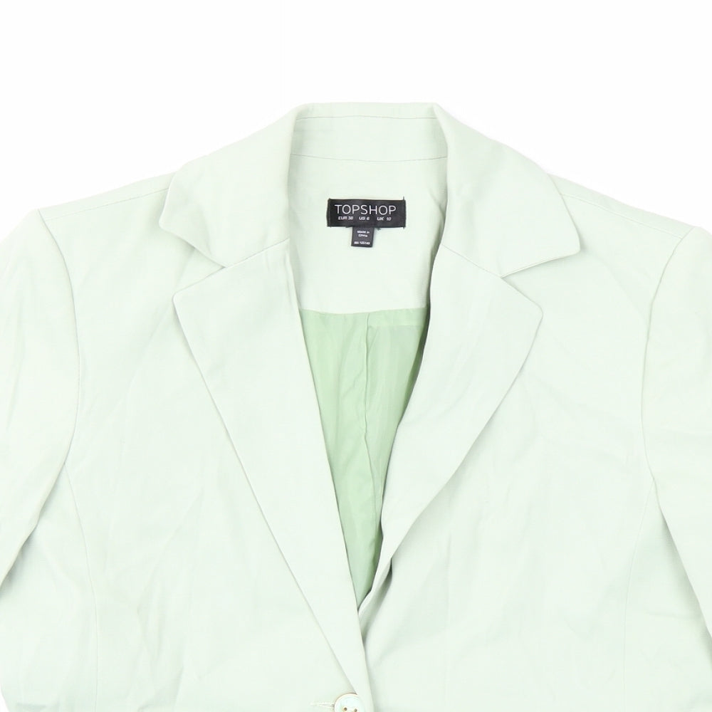 Topshop Womens Green   Jacket  Size 10