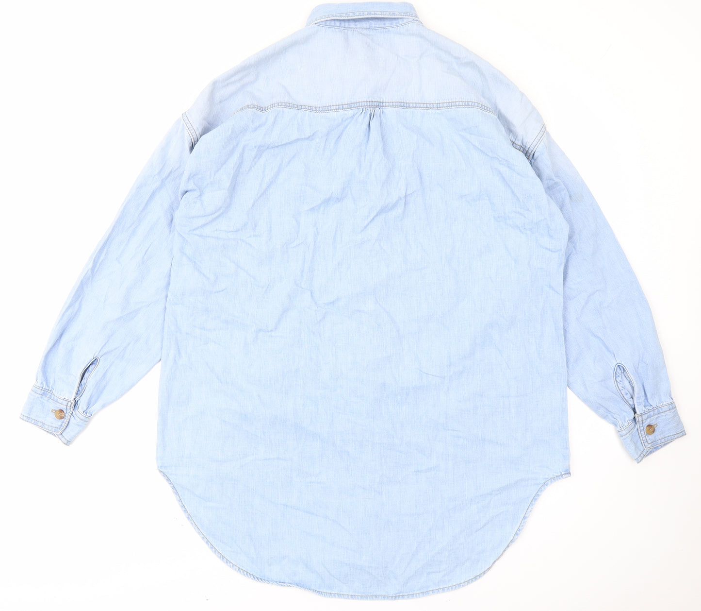 NEXT Mens Blue  Denim  Button-Up Size L
