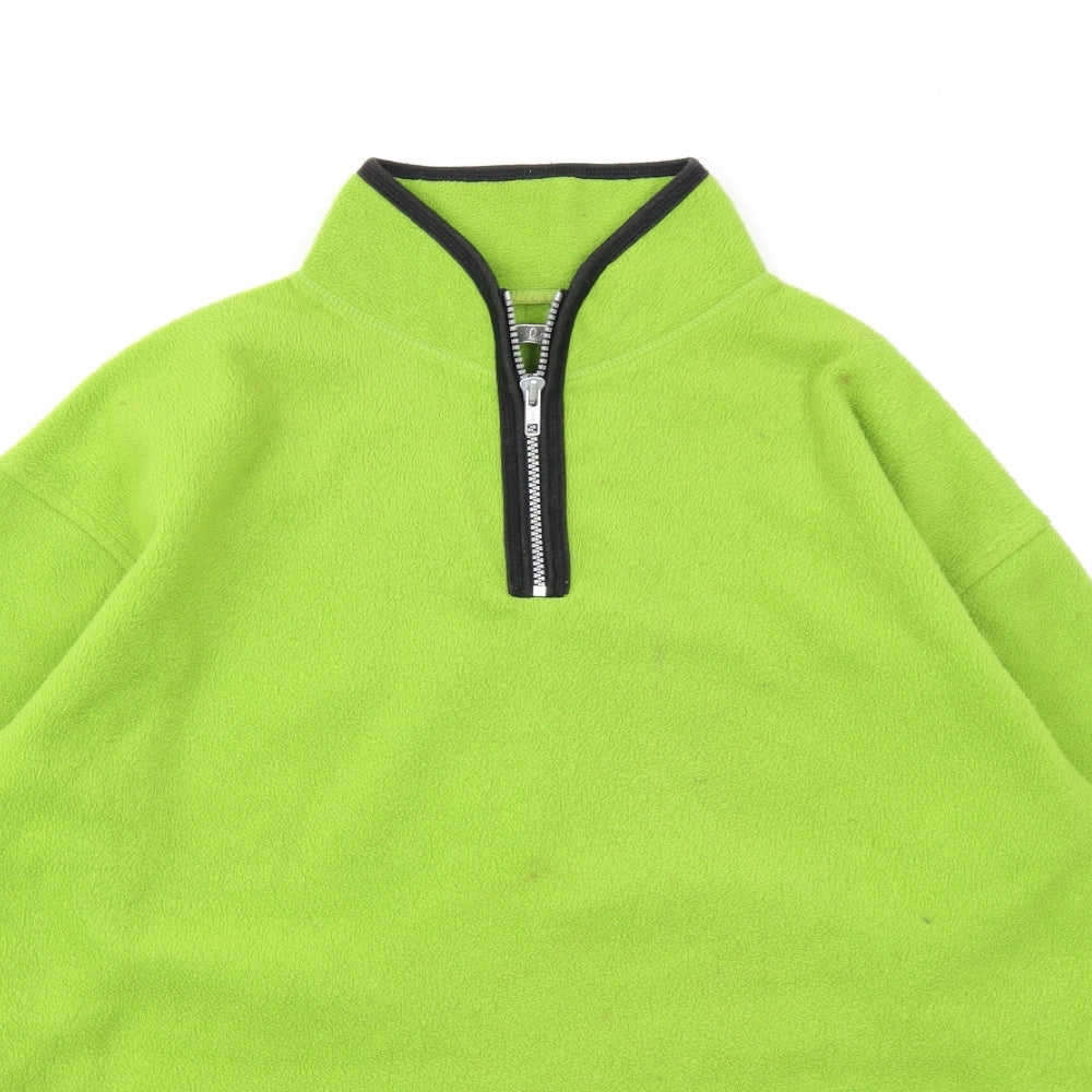 labada Womens Green  Fleece Pullover Sweatshirt Size 14