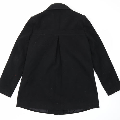 F&F Womens Black   Overcoat Coat Size 12