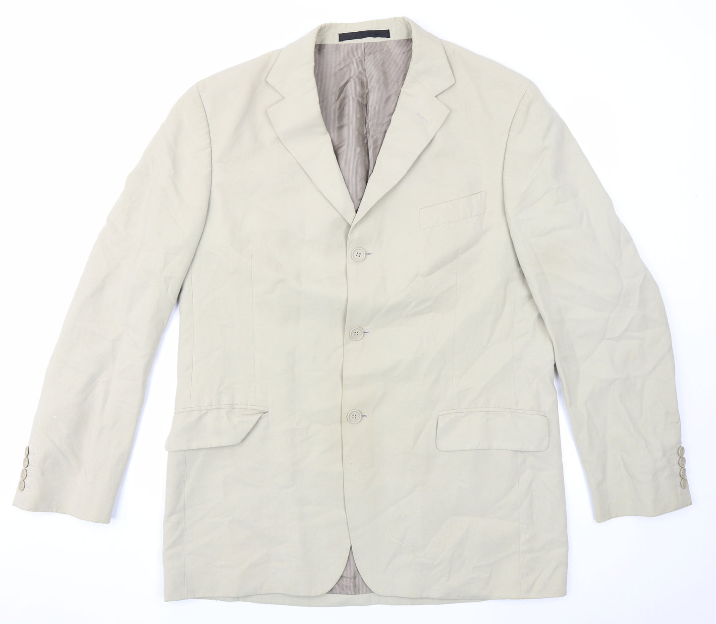 Marks & Spencer Mens Beige   Jacket Blazer Size M