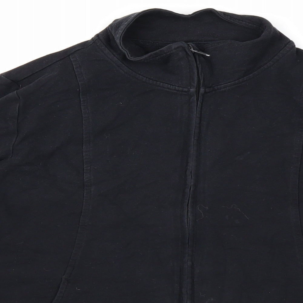 Marks & Spencer Womens Black   Full Zip Sweatshirt Size 16