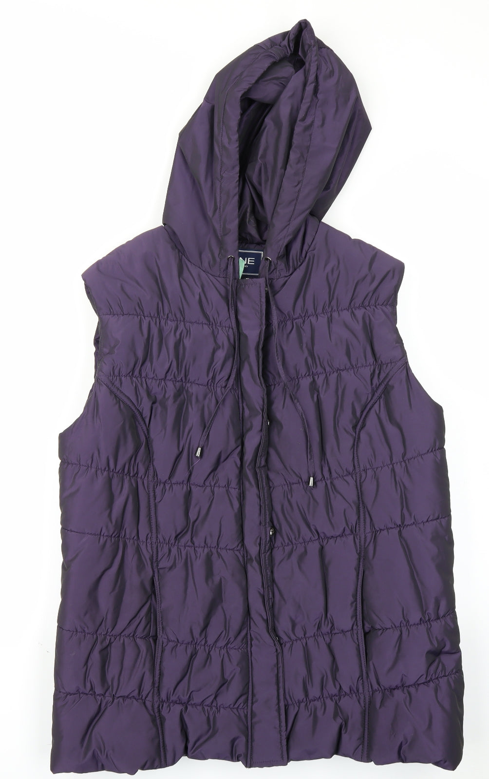 Maine Womens Purple   Gilet Coat Size 18