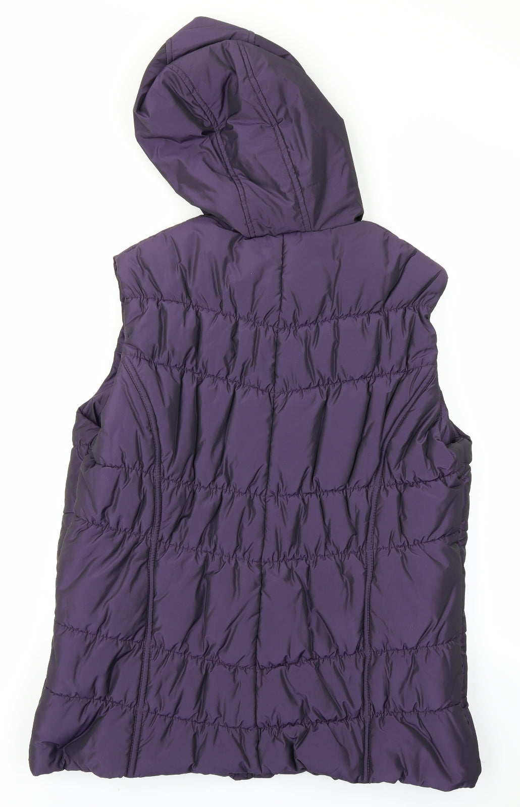 Maine Womens Purple   Gilet Coat Size 18