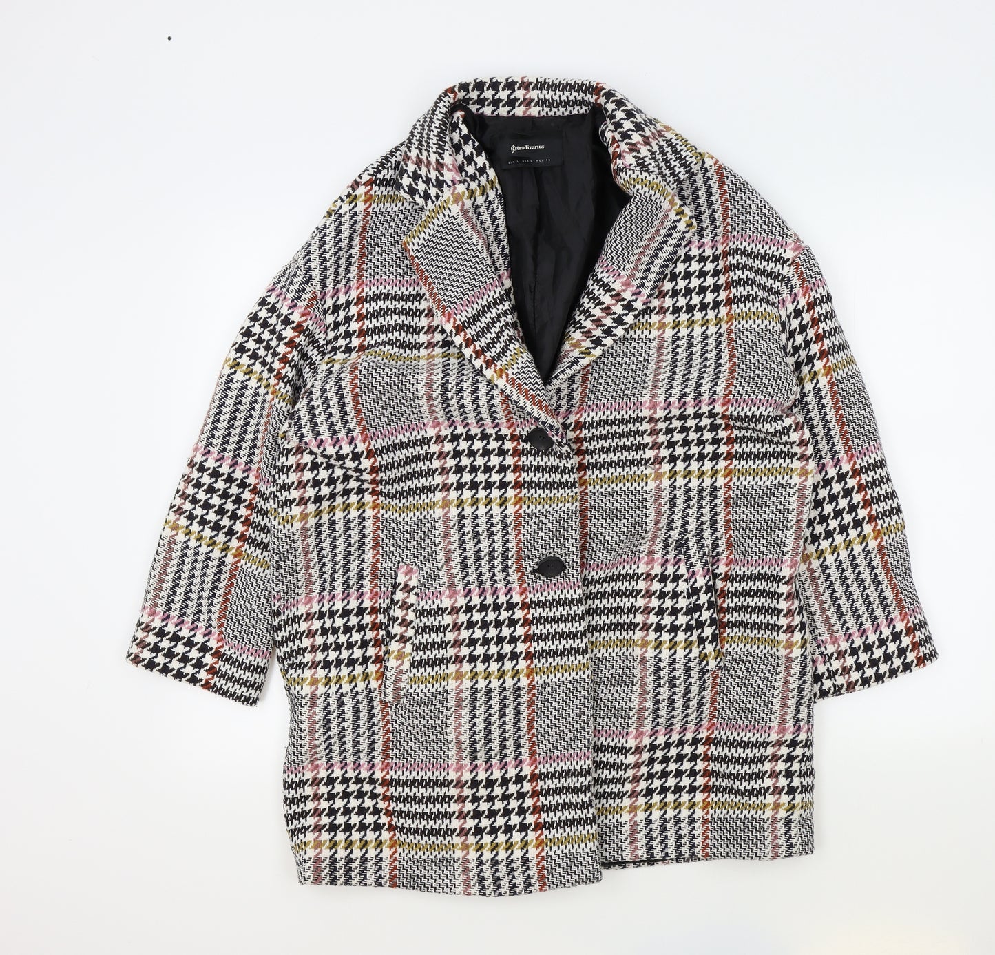 stadivarius Womens Multicoloured Check  Jacket  Size L