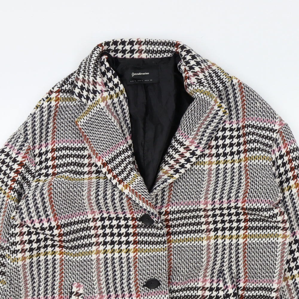 stadivarius Womens Multicoloured Check  Jacket  Size L