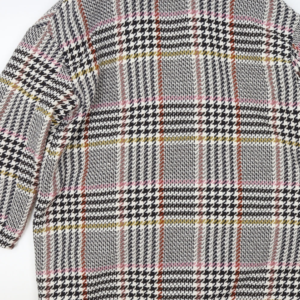 stadivarius Womens Multicoloured Check  Jacket  Size L