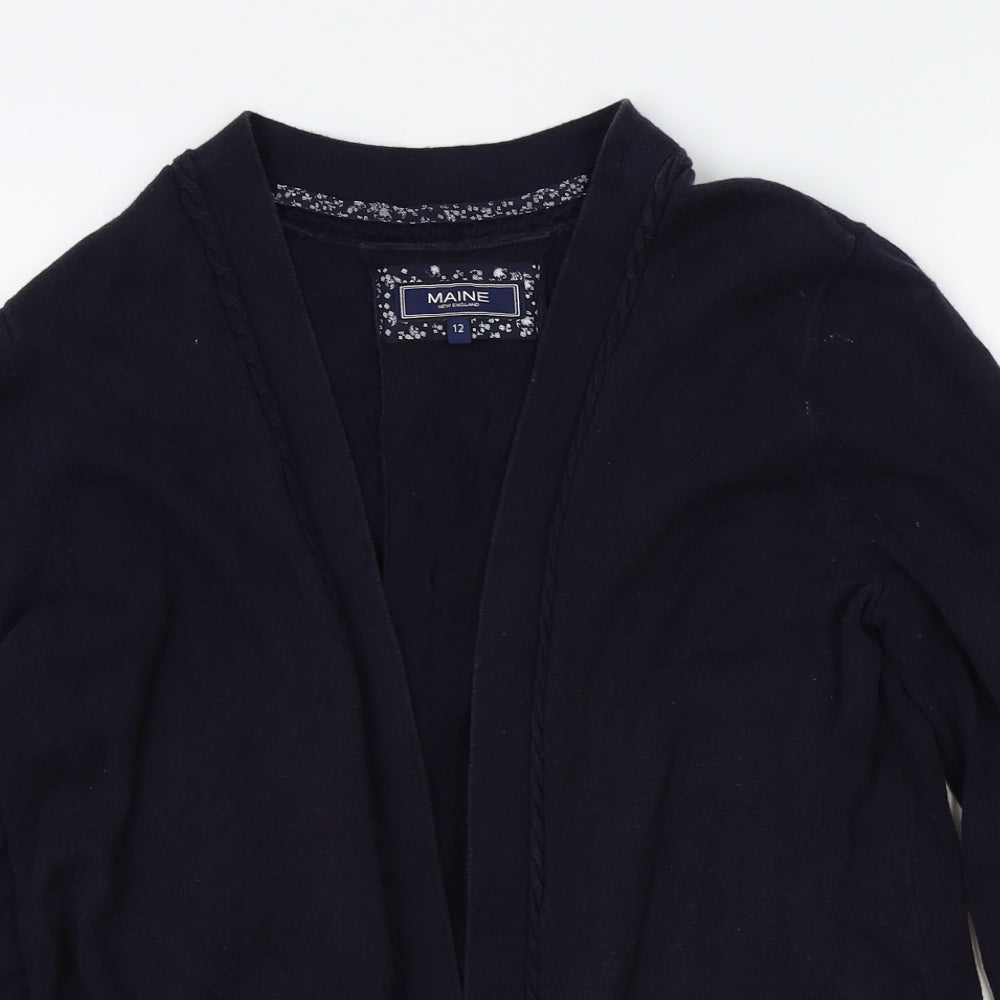Maine Womens Blue   Cardigan Jumper Size 12  - buttons on sleeves