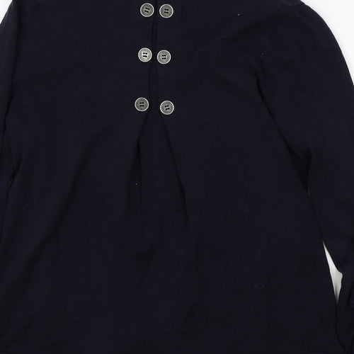 Maine Womens Blue   Cardigan Jumper Size 12  - buttons on sleeves