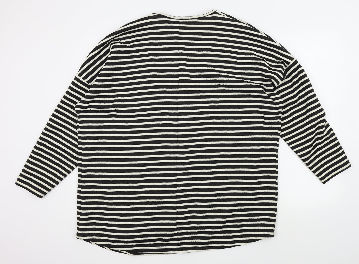 NEXT Womens Black Striped  Jacket  Size 22