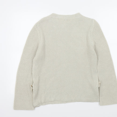 stadivarius Womens Beige   Pullover Jumper Size M  - open sides