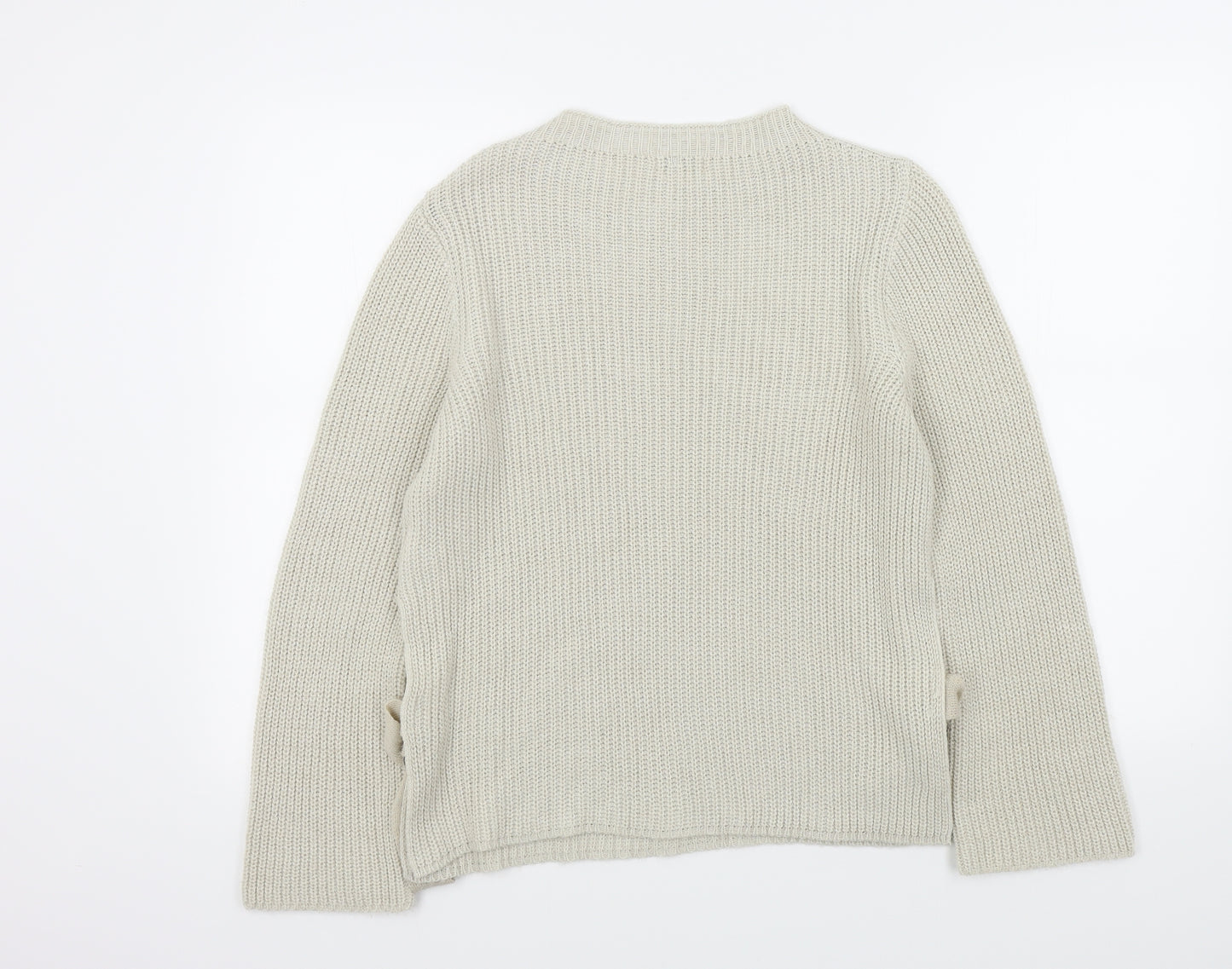 stadivarius Womens Beige   Pullover Jumper Size M  - open sides