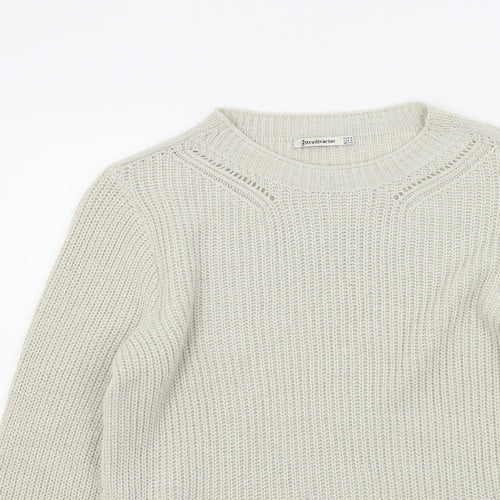 stadivarius Womens Beige   Pullover Jumper Size M  - open sides