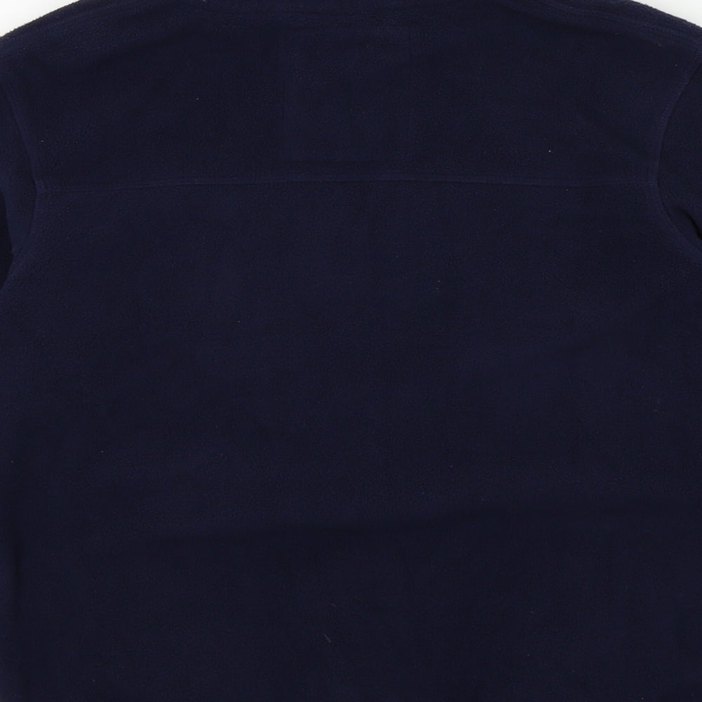 M&S Boys Blue Colourblock  Pullover Jumper Size 10 Years
