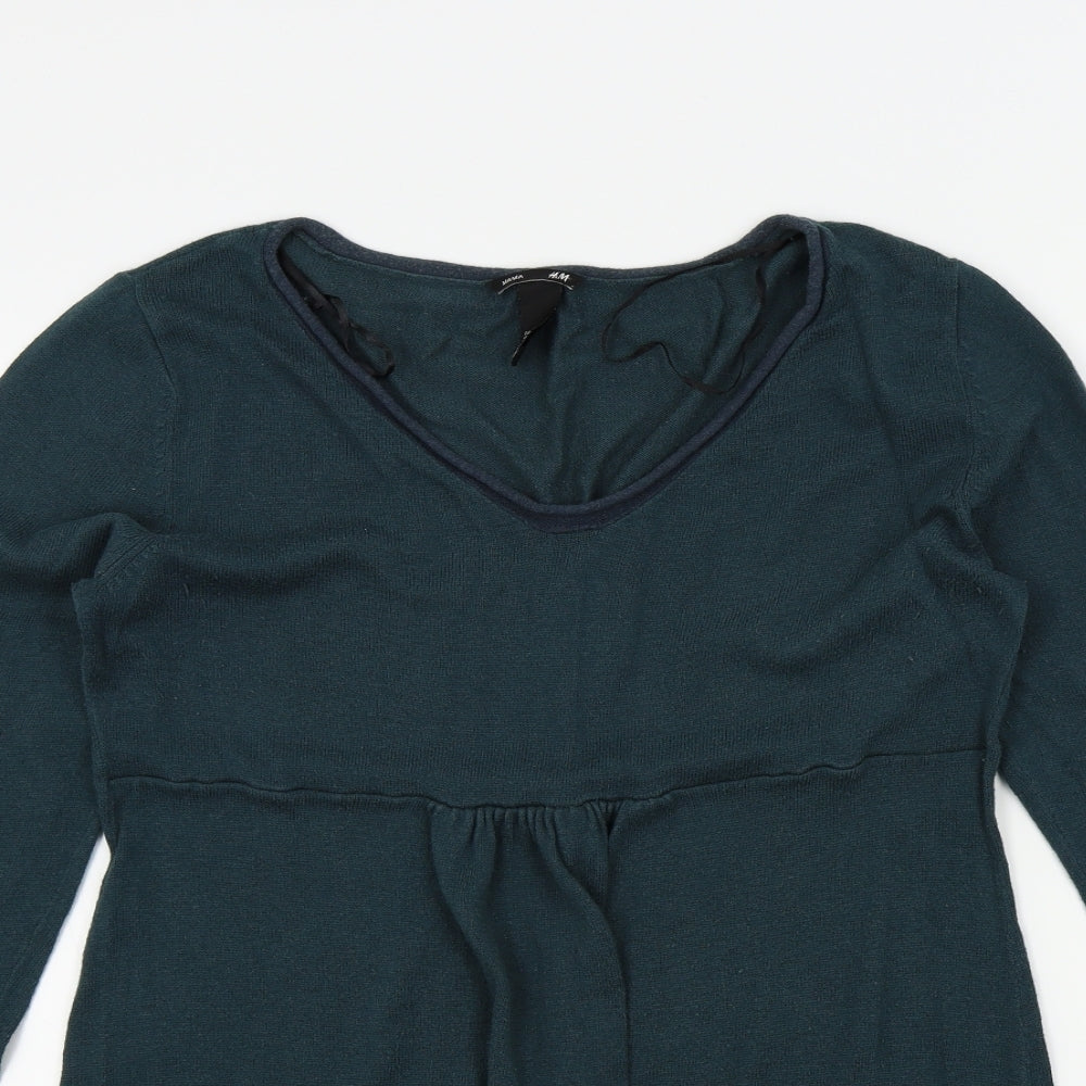 H&M Womens Green   Pullover Jumper Size L