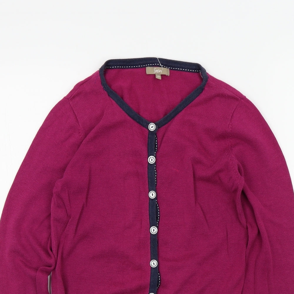 Soon Womens Orange   Cardigan Jumper Size 10