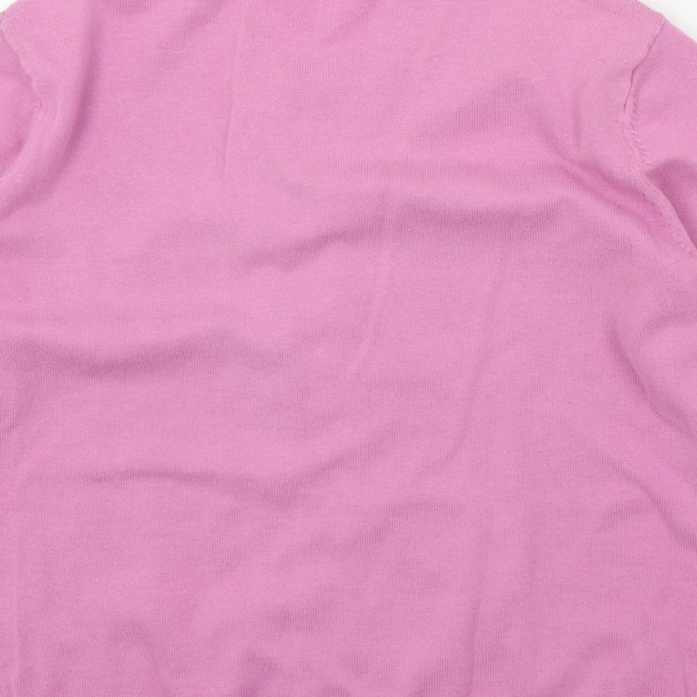 M&S Womens Pink   Cardigan Jumper Size 16