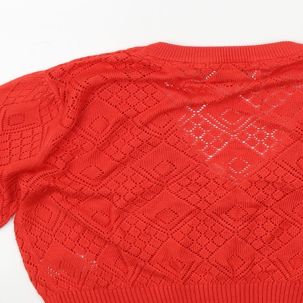 Papaya Womens Orange   Cardigan Jumper Size 8